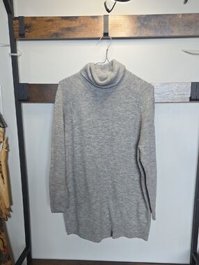 H&M Light Gray Cowl Neck Sweater Tunic